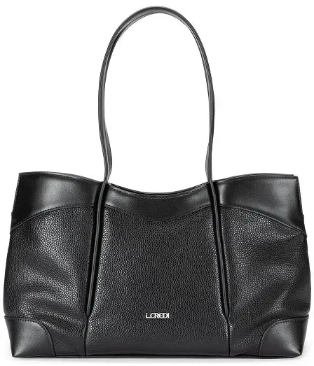 L.Credi Sigrid Shopper Tasche 35 cm  schwarz
