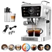 KB Elements KB-ELEMENTS Siebträgermaschine, Espressomaschine, heißer und kalter Kaffee-Funktion, 20 bar, 1350W, ELK203CW Kaffeemaschine Manuell 1,5 l