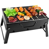 Vevor SunJas BBQ Gills Holzkohlegrill Klappgrill Tischgrill Tragbarer Reisegrill Outdoor Picknick Campinggrill Größe, 43,5 x 29,5 x 23 cm,