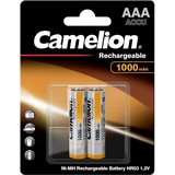 Camelion Rechargeable Micro AAA (NiMH) 1000mAh, 2er-Pack (NH-AAA1000BP2)