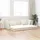 vidaXL Boden-Sofa-Bett 200cm Creme Samt