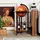 Costway Globus Bar, Barwagen Minibar Weinregal mit Rollen Braun