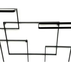 DanDiBo Ambiente Weinregal 70 x 82 x 10 cm Schwarz