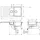 Hansgrohe S52 rechts Einbauspüle silicaTec grau 1000 x 600 mm Handbetätigung