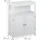 Relaxdays Badschrank 80 x 60 x 29 cm Weiß