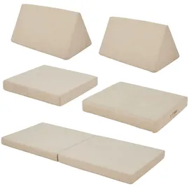 [en.casa] Spielsofa Norhulta 150 x 66 x 46 cm Cord beige