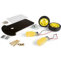 WHADDA Robotik-Kit Chassis mit 2-Motor-Rädern Schwarz