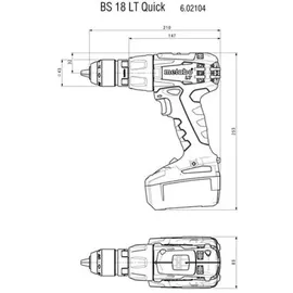 Metabo BS 18 LT Quick ohne Akku 602104840