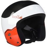 Bollé - MEDALIST CARBON PRO White Red Shiny S-M 53-56, Skihelm, Medium, Unisex Erwachsene