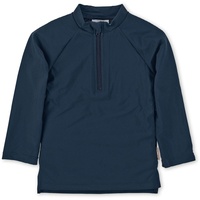 Sterntaler Badeshirt langarm uni in marine, Gr.74/80