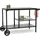 cozze Beistelltisch 90 x 115 x 60 cm Stahl Schwarz