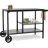 cozze Beistelltisch 90 x 115 x 60 cm Stahl Schwarz