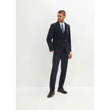 bonprix Anzug mit Weste und Krawatte in Slim Fit (4-tlg.Set), blau, Gr.60, Modischer 4-tlg Anzug bestehend aus Sakko, Hose, Weste, Krawatte und Einstecktuch