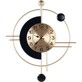 Beliani Wanduhr ALLOGNY 59 cm Metall Gold