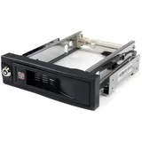 Startech StarTech.com 5.25 Zoll Mobiles Hot Swap Wechselrahmen für 3.5 Zoll Festplatten - Internes SATA Backplane Gehäuse ohne Separaten Laufwerk Gehaüse - Abschließbarer Laufwerksschacht (HSB100SATBK)