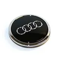 Audi 4B0601170AAX1 Nabenkappe (1 Stück) Zierkappe Radkappe schwarz chrom glänzend