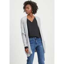 VILA Ril Open Strickjacke Light Grey Melange M