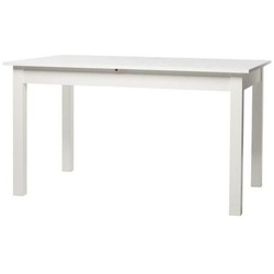 Finori Esstisch Tisch Esszimmertisch Küchentisch Coburg weiß 140 x 80 cm ausziehbar auf ca. 180 cm weiß