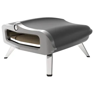 rachs kochwerk Gas-Pizzaofen silber Edelstahl B/H/L/D: ca. 61,5x32x70,5x55 cm - 34 - Schwarz/Silber