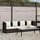 vidaXL Outdoor-Lounge-Bett schwarz