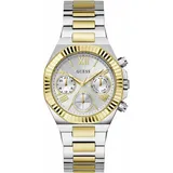 GUESS Damen Multifunktionsuhr EQUALITY GW0769L3 Silber und Gold - Silber