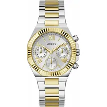 GUESS Damen Multifunktionsuhr EQUALITY GW0769L3 Silber und Gold - Silber