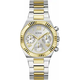 GUESS Damen Multifunktionsuhr EQUALITY GW0769L3 Silber und Gold - Silber