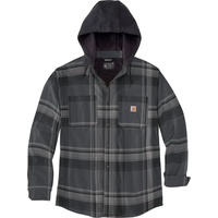 CARHARTT Rugged Flex Flannel Fleece, Textiljacke - Schwarz/Grau - XL