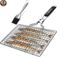 penobon Grillkorb 33 cm Edelstahl silber