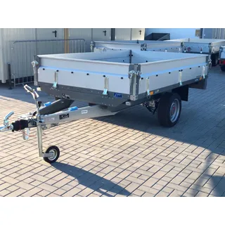 Auto Anhänger KFZ PKW Hochlader Kastenanhänger Hänger 100km/h gebremst 1300kg