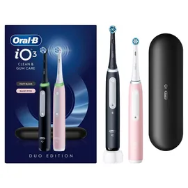 Oral-B iO Series 3n Matt Black/Blush Pink + Reiseetui mit 2. Handstück