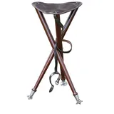 PARFORCE Campingstuhl Dreibein-Ansitzstuhl Braun