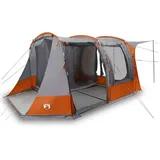 vidaXL Autozelt 325 cm Grau und Orange
