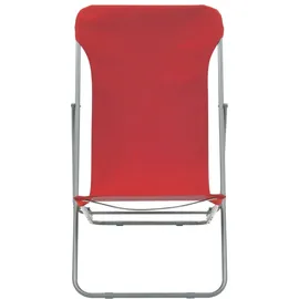 vidaXL Strandstuhl Klappbar Rot