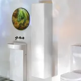 Laufen Sonar Hochschrank 1 Tür, Scharnier rechts, Weiß matt