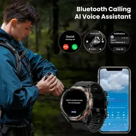 Kospet Tank T3 Ultra BT One Size Kunststoffgehäuse Schwarz Sportarmband Schwarz One Size