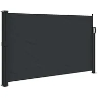 vidaXL Aluminium Seitenmarkise 120 x 600 cm Schwarz
