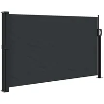 vidaXL Aluminium Seitenmarkise 120 x 600 cm Schwarz