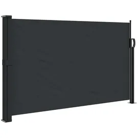 vidaXL Aluminium Seitenmarkise 120 x 600 cm Schwarz