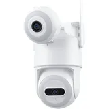 360° Ptz Outdoor-wlan-überwachungskamera, 8mp Outdoor-ip-kamera Mit Doppelobjektiv, Farbnachtsicht, Intelligente Personenerkennung, Zwei-wege-audio, Kompatibel Mit Alexa, Ip66