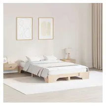 vidaXL Bettrahmen 120 x 200 cm Beige/Braun