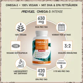 ProFuel Omega-3 vegan FORTE Kapseln 120 St.