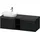 Duravit D-Neo Konsolenwaschtischunterbau wandhängend Eiche Schwarz Matt 1400x550x459 mm - DE4950L041 DE4950L04160000