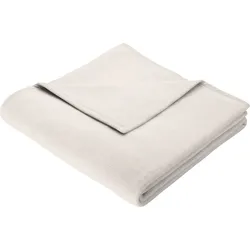 Biederlack Wohndecke »Cotton Home«, im Uni Design, Kuscheldecke Biederlack pergament B/L: 150 cm x 220 cm