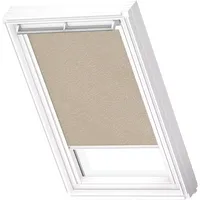 VELUX Verdunkelungsrollo DKL U08 4579S Sandbeige gepunktet, Schiene: alu
