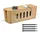 Relaxdays Kabelbox 16,5 x 44 x 16 cm 2-tlg. Braun
