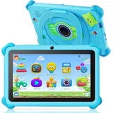 zcobro Kinder Tablet 7 Zoll Mit Hülle, Android 2GB RAM+32GB ROM+256GB Erweiterbar, Wi-Fi, Bluetooth, Type-C, Kindersicherung, Quad Core, Blau