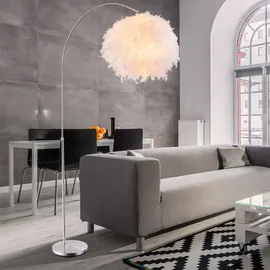 GLOBO Bogenleuchte 8,5W silber/weiß