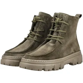 Paul Green Stiefelette Veloursleder", Damen, oliv, Größe 38