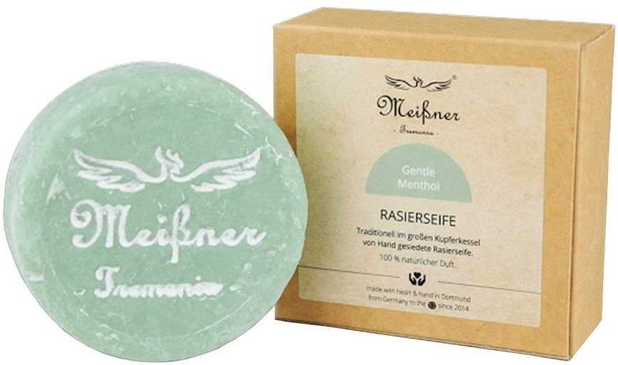 Meißner Tremonia Rasierseife, Kartonschachtel Gentle Menthol Raumdüfte 95 g Herren